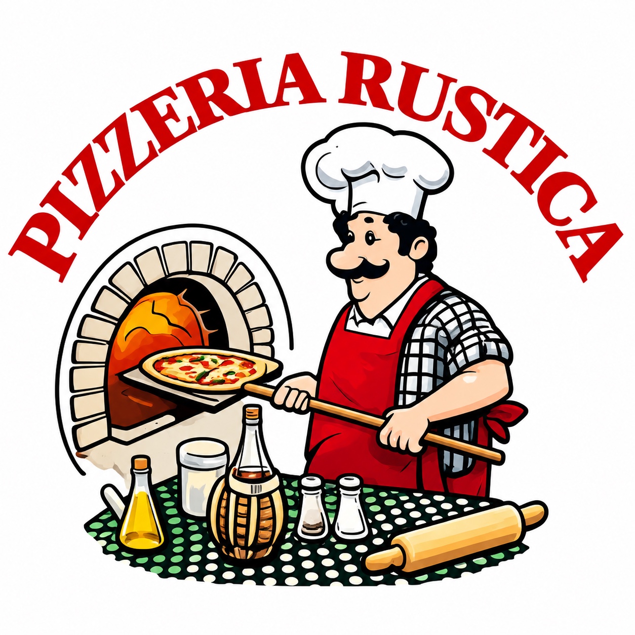 Logo der Pizzeria Rustica
